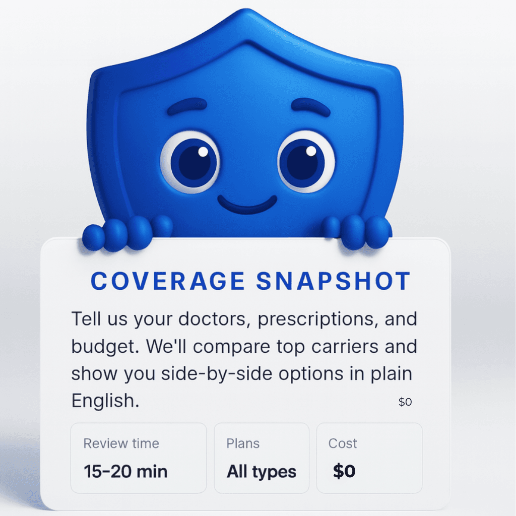 Your friendly healthcare coverage ally with coverage snapshot